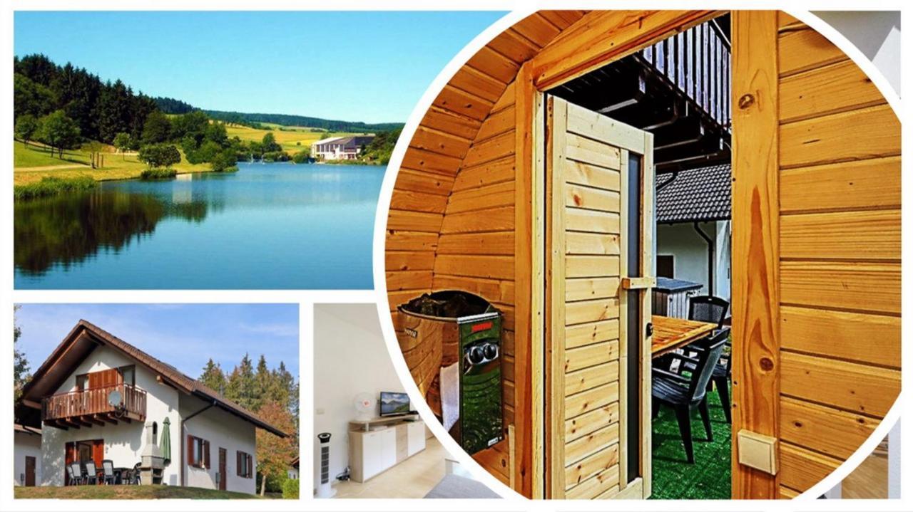 Seepark Kirchheim Ferienhaus Bei Vera Mit Sauna 外观 照片